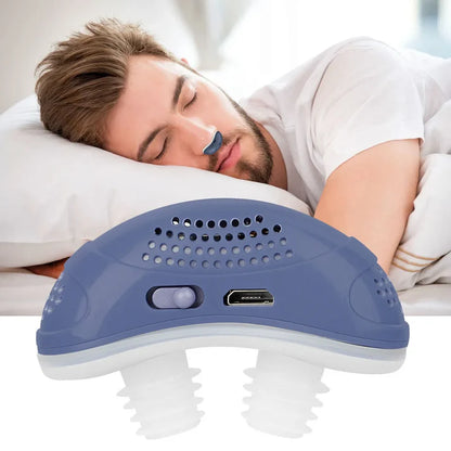 Smart Electronic Anti-Snoring Device – USB Rechargeable Nose Clip for Better Sleep