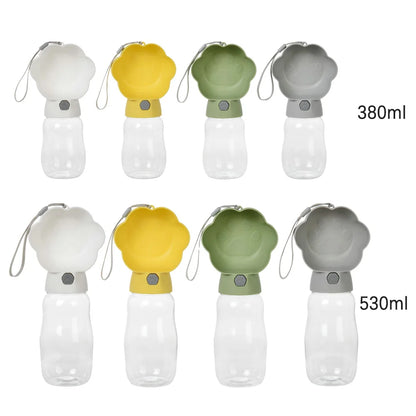 2-in-1 Portable Dog Water Bottle with Food Container